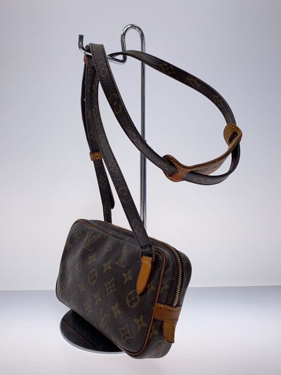 LOUIS VUITTON Pochette Marly Bandouliere_Monogram Canvas PVC BRW 2