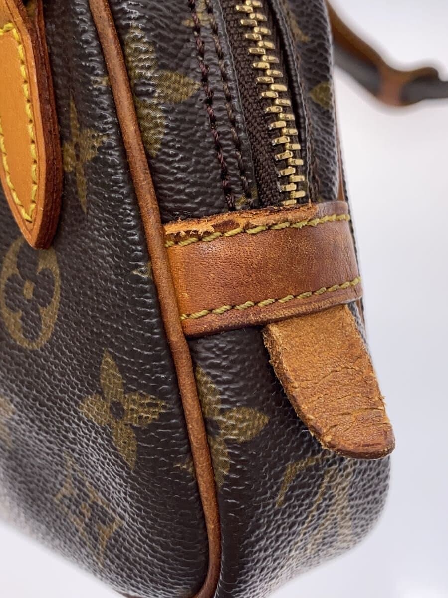 LOUIS VUITTON Pochette Marly Bandouliere_Monogram Canvas PVC BRW 7