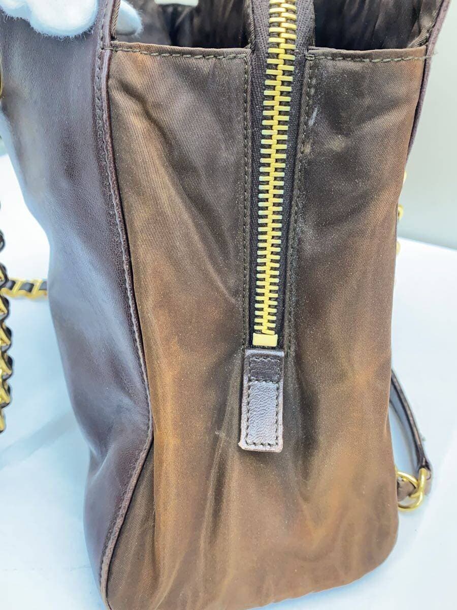 PRADA Tote Bag Leather BRW 8