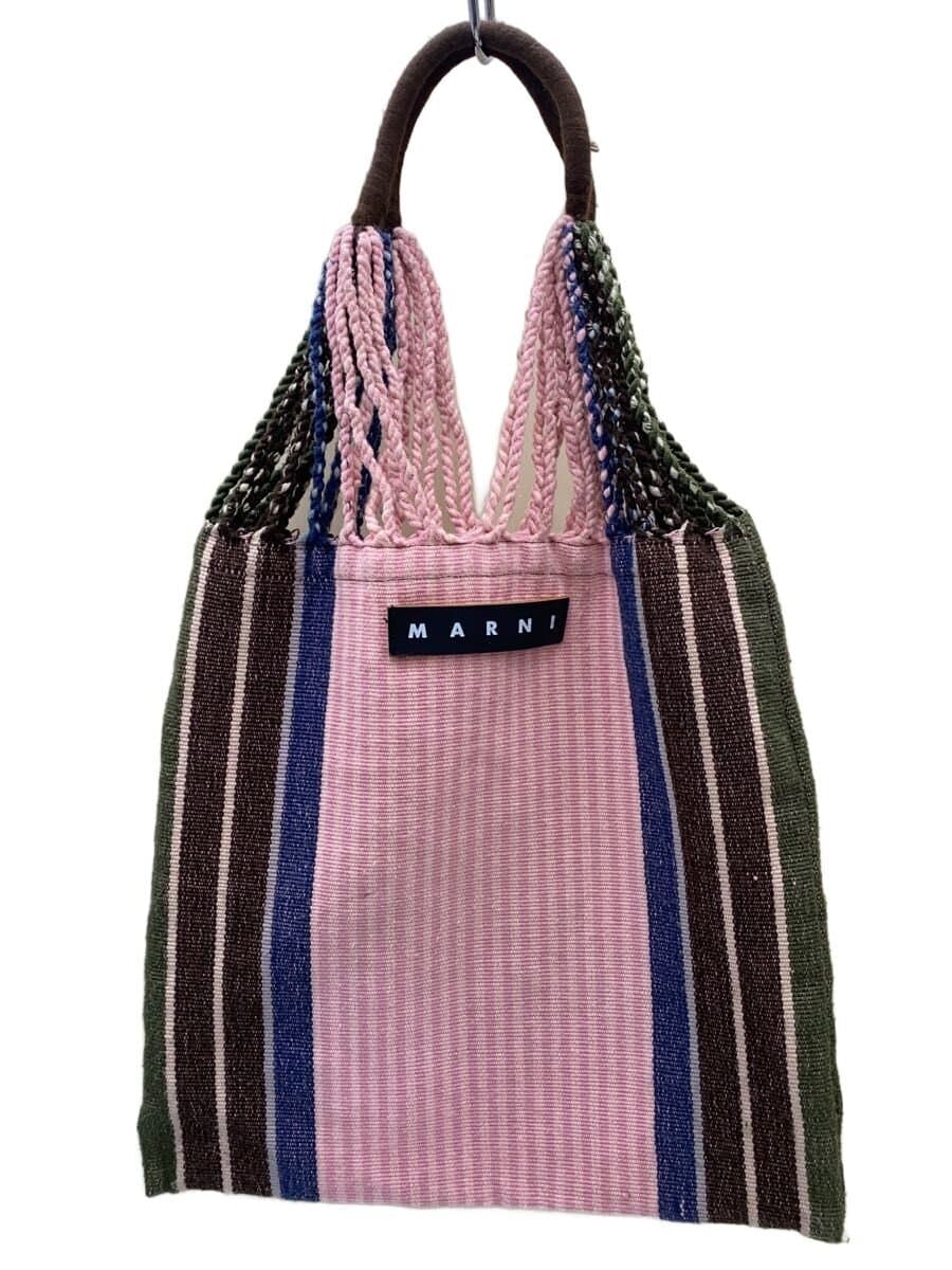 MARNI Hammock Bag Tote Bag Cotton PNK