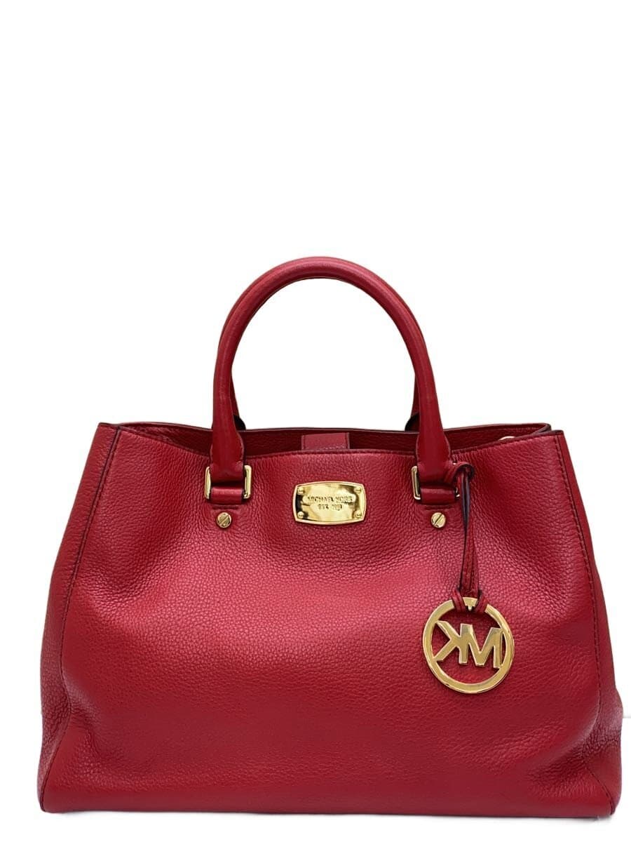 MICHAEL KORS Handbag Leather RED Solid 35H3GBFT2L