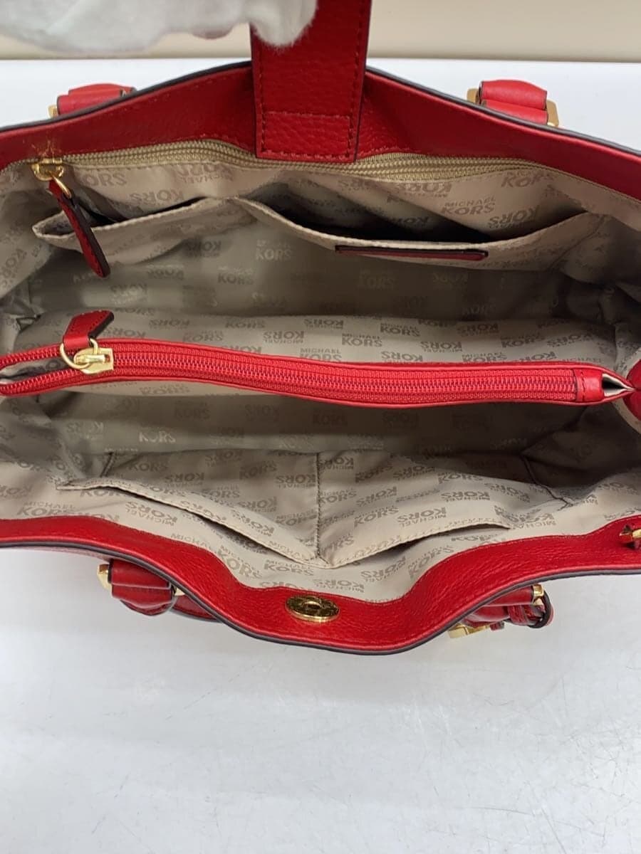 MICHAEL KORS Handbag Leather RED Solid 35H3GBFT2L 6