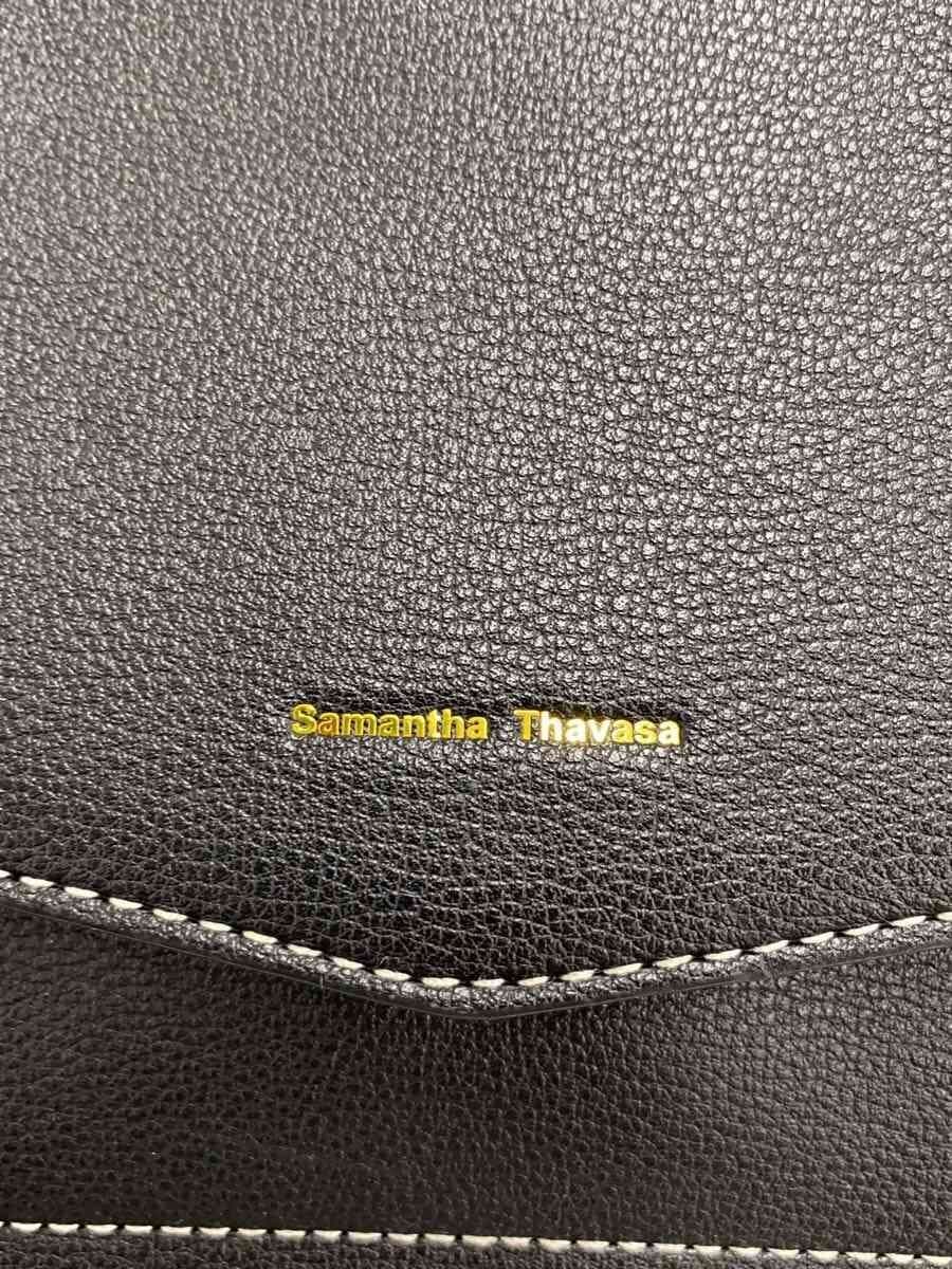 Samantha Thavasa Shoulder Bag Leather BLK Solid 5