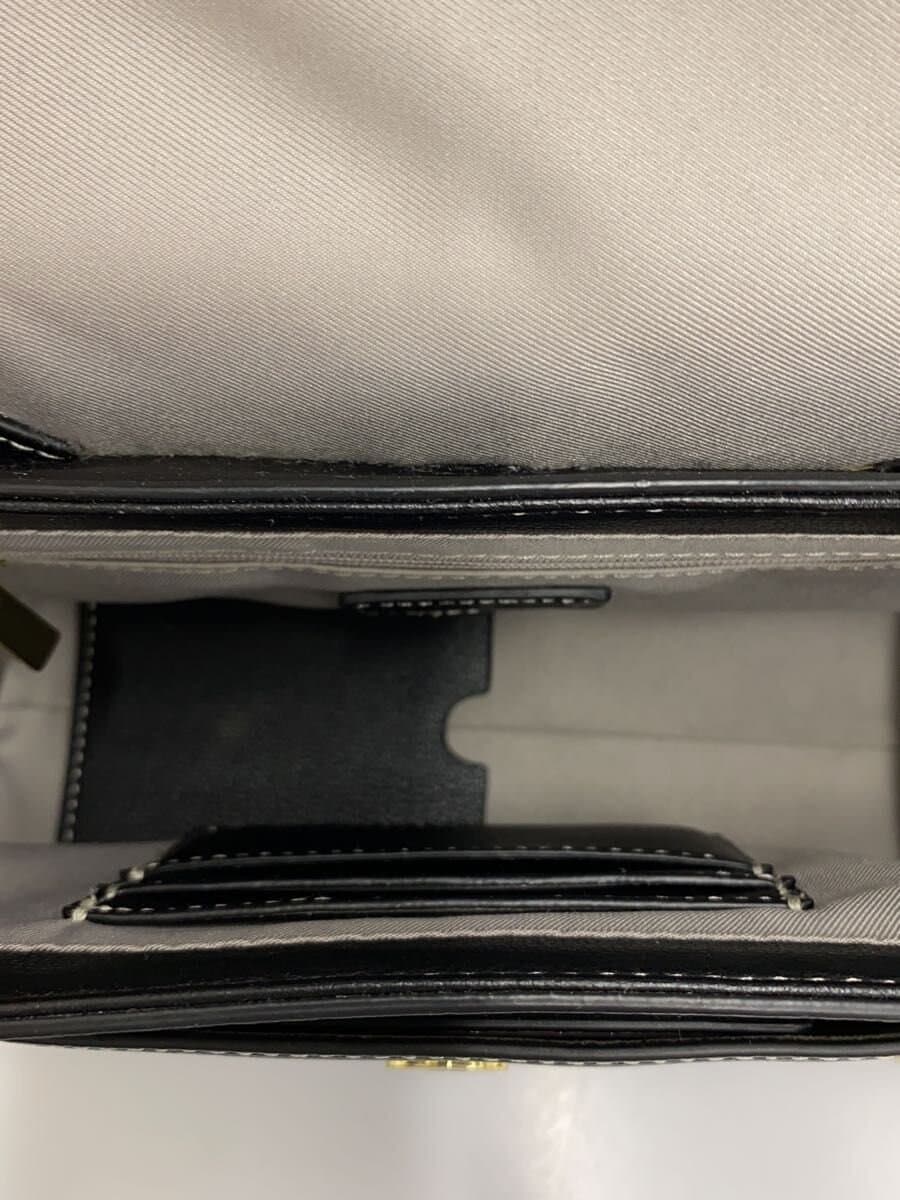 Samantha Thavasa Shoulder Bag Leather BLK Solid 6