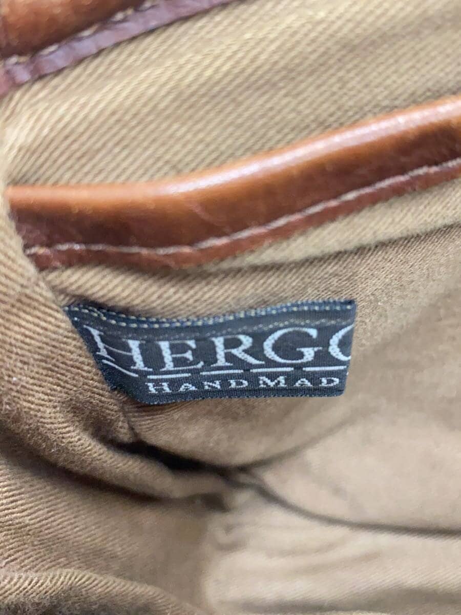 HERGOPOCH Shoulder Bag Leather BRW Solid 5