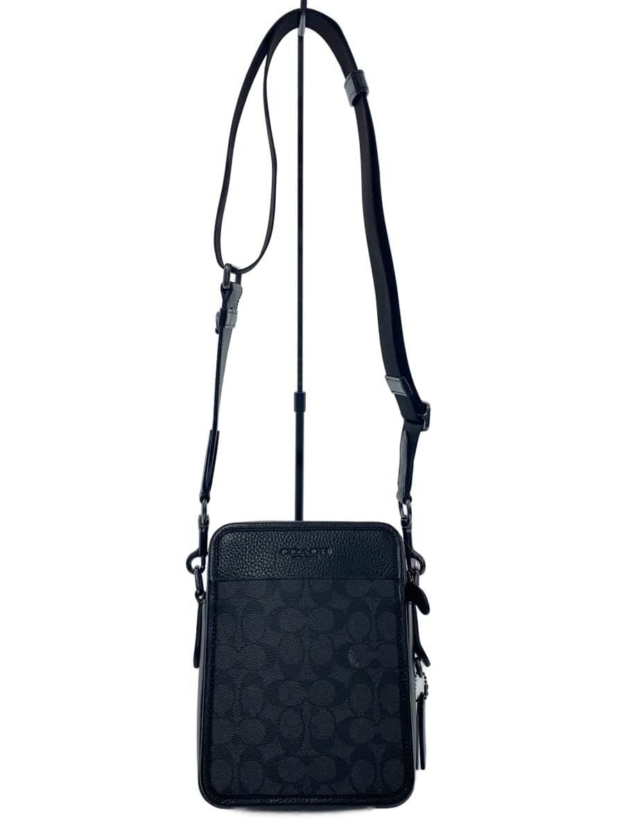COACH Shoulder Bag BLK All Over Pattern CW388