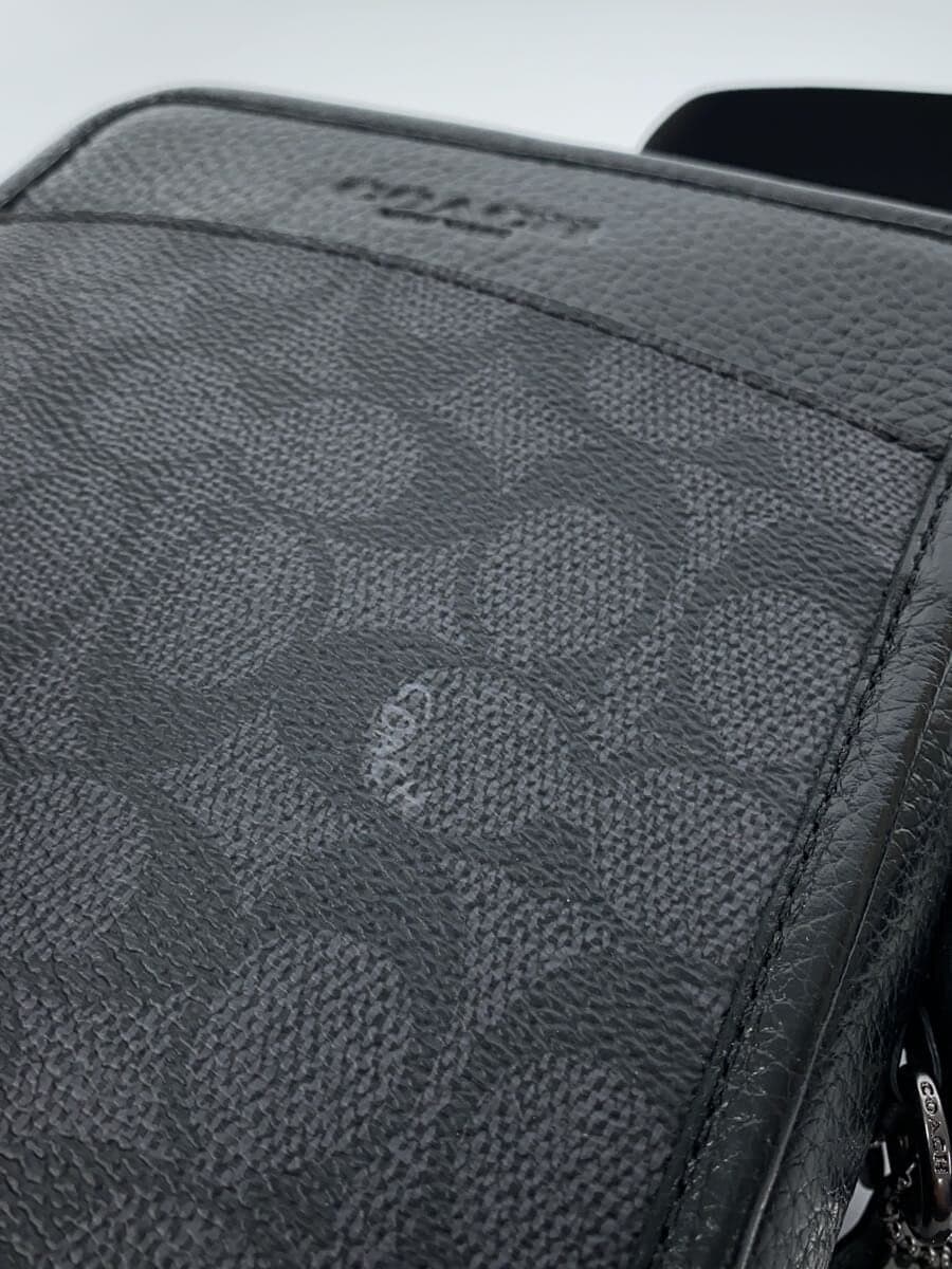 COACH Shoulder Bag BLK All Over Pattern CW388 7