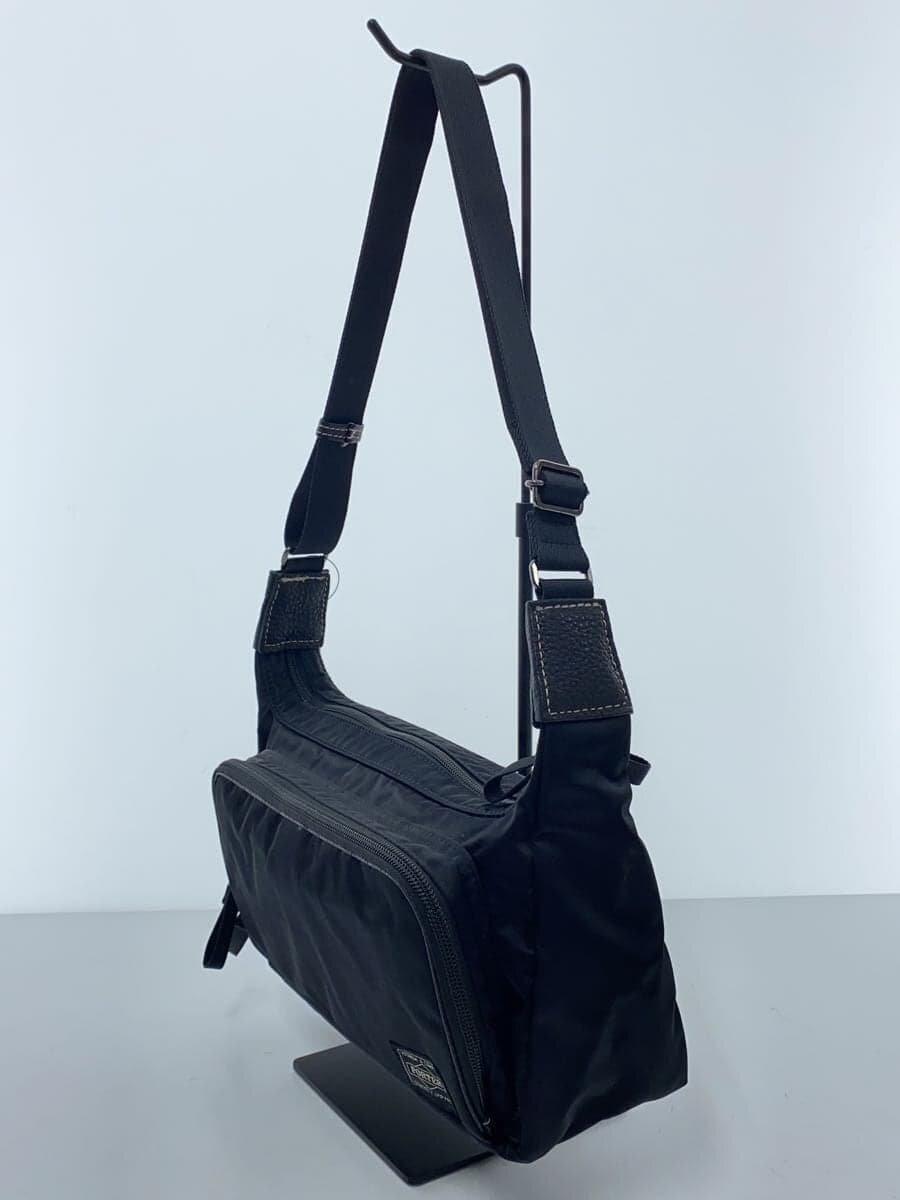 PORTER shoulder bag -- BLK plain 2