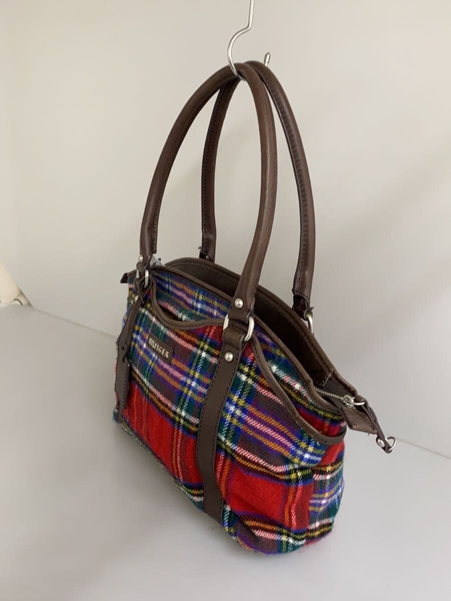 TOMMY HILFIGER Tote Bag Wool Multicolor Check 2