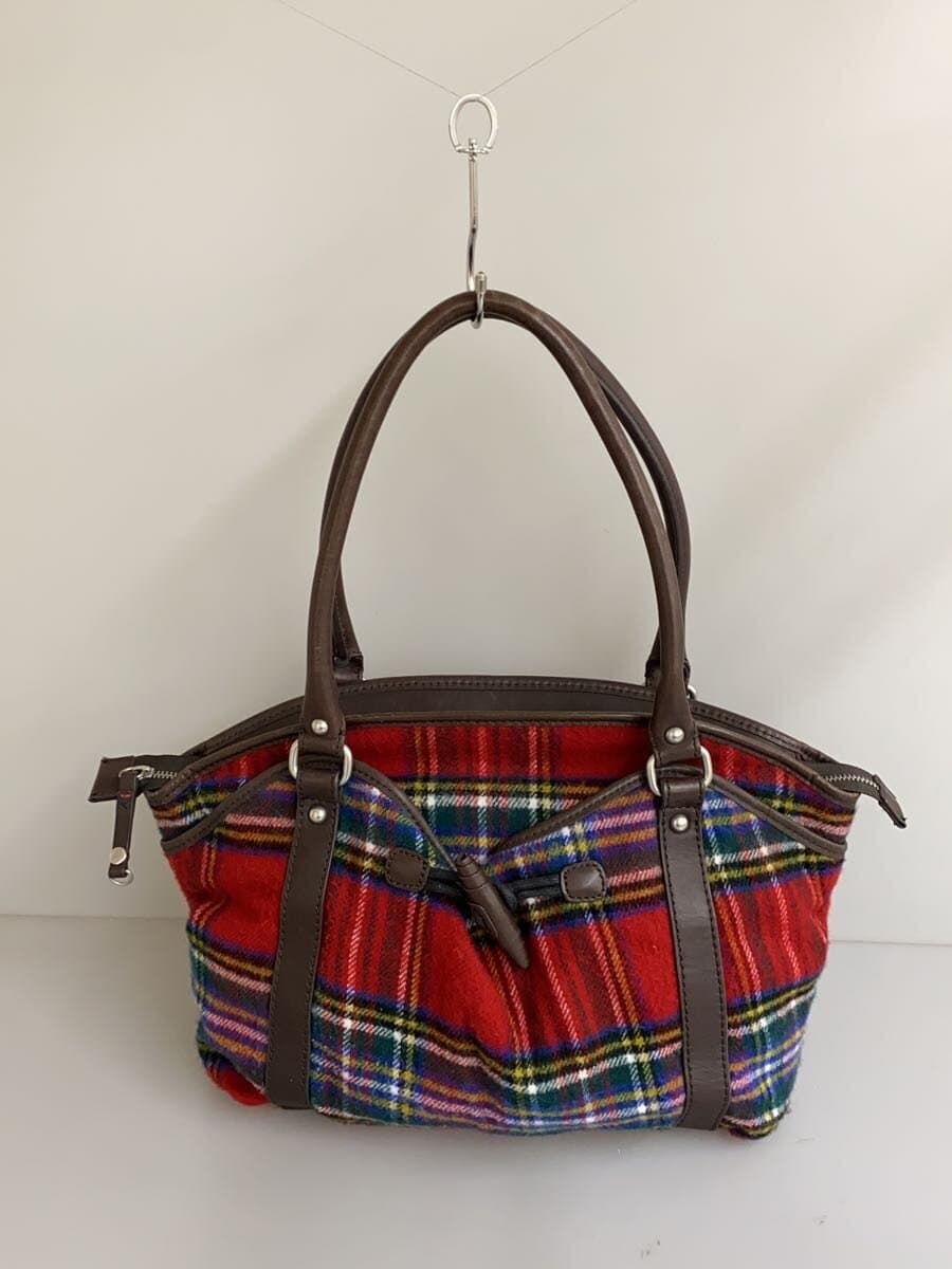 TOMMY HILFIGER Tote Bag Wool Multicolor Check 3