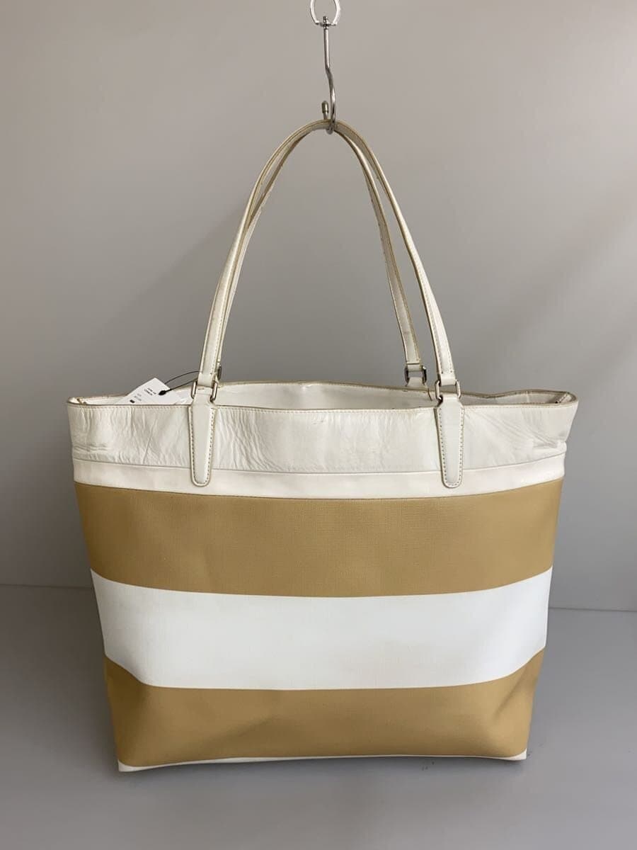 COACH Tote Bag_Combi Leather Leather WHT 3