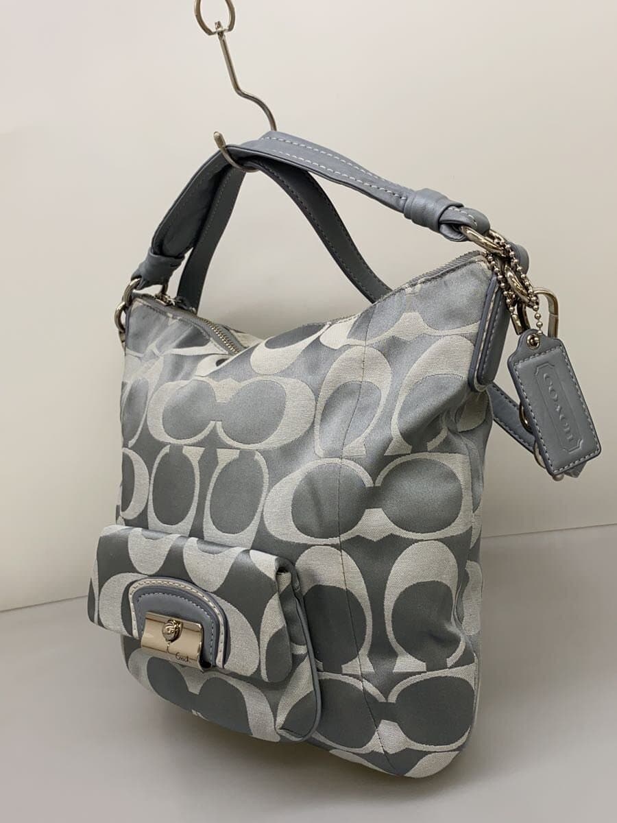 COACH Shoulder Bag_Signature Canvas BLU 2