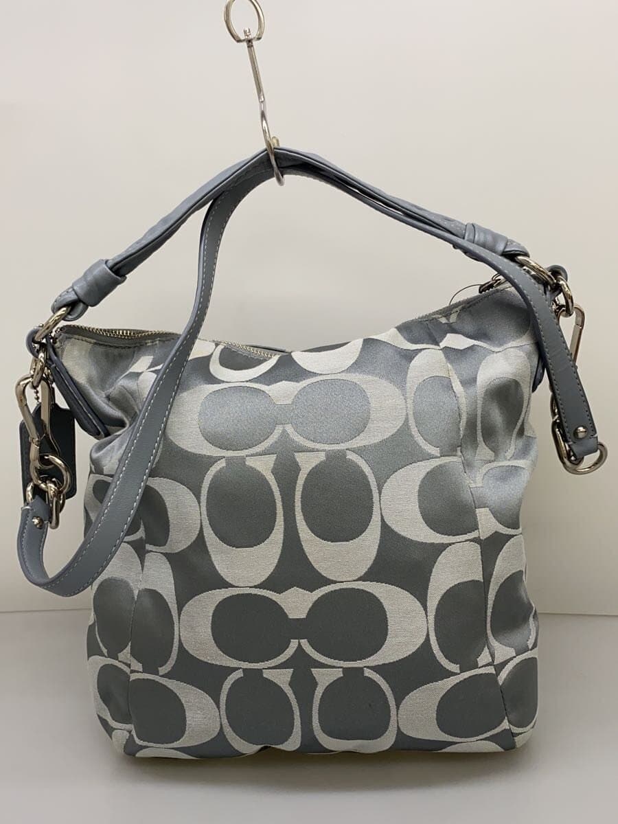 COACH Shoulder Bag_Signature Canvas BLU 3