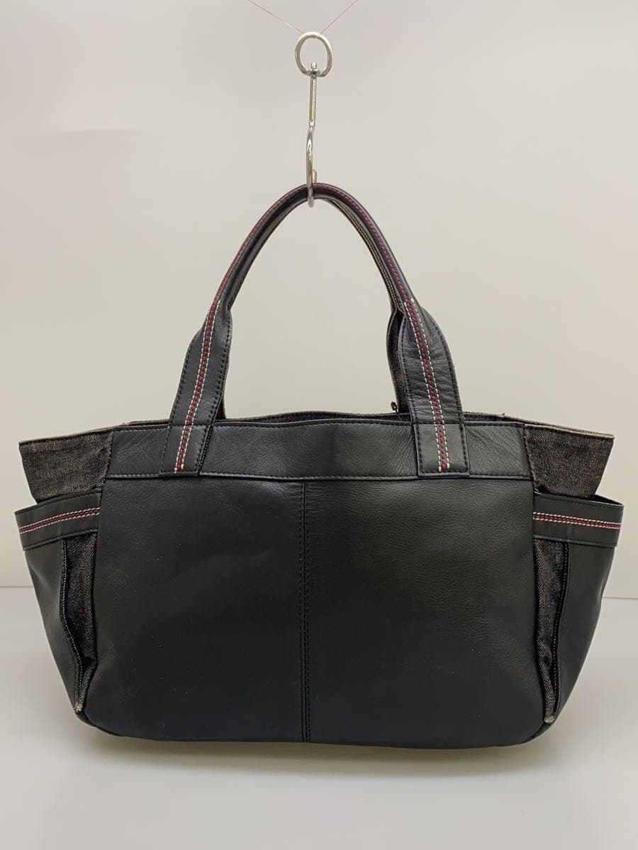 agnes b VOYAGE Handbag BLK Solid 3