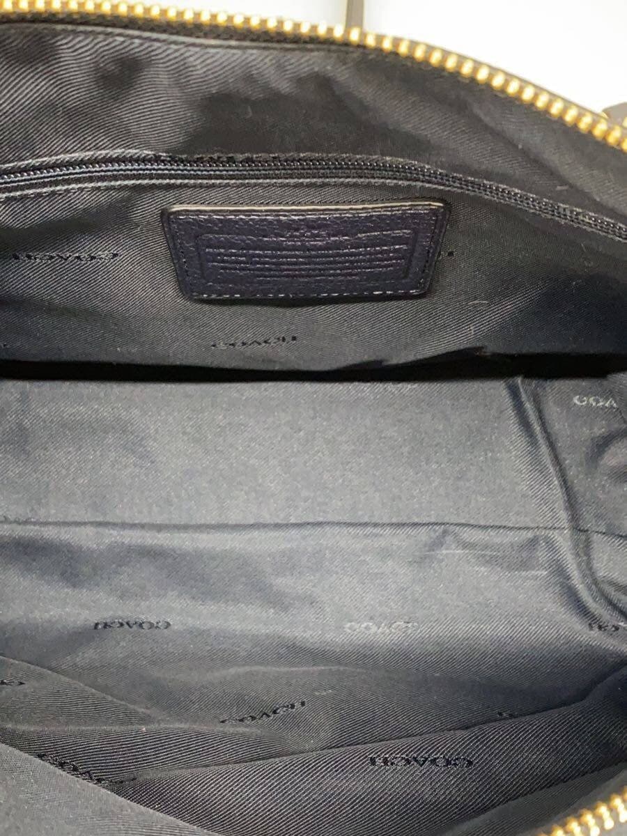 COACH Tote Bag Leather NVY Solid 6