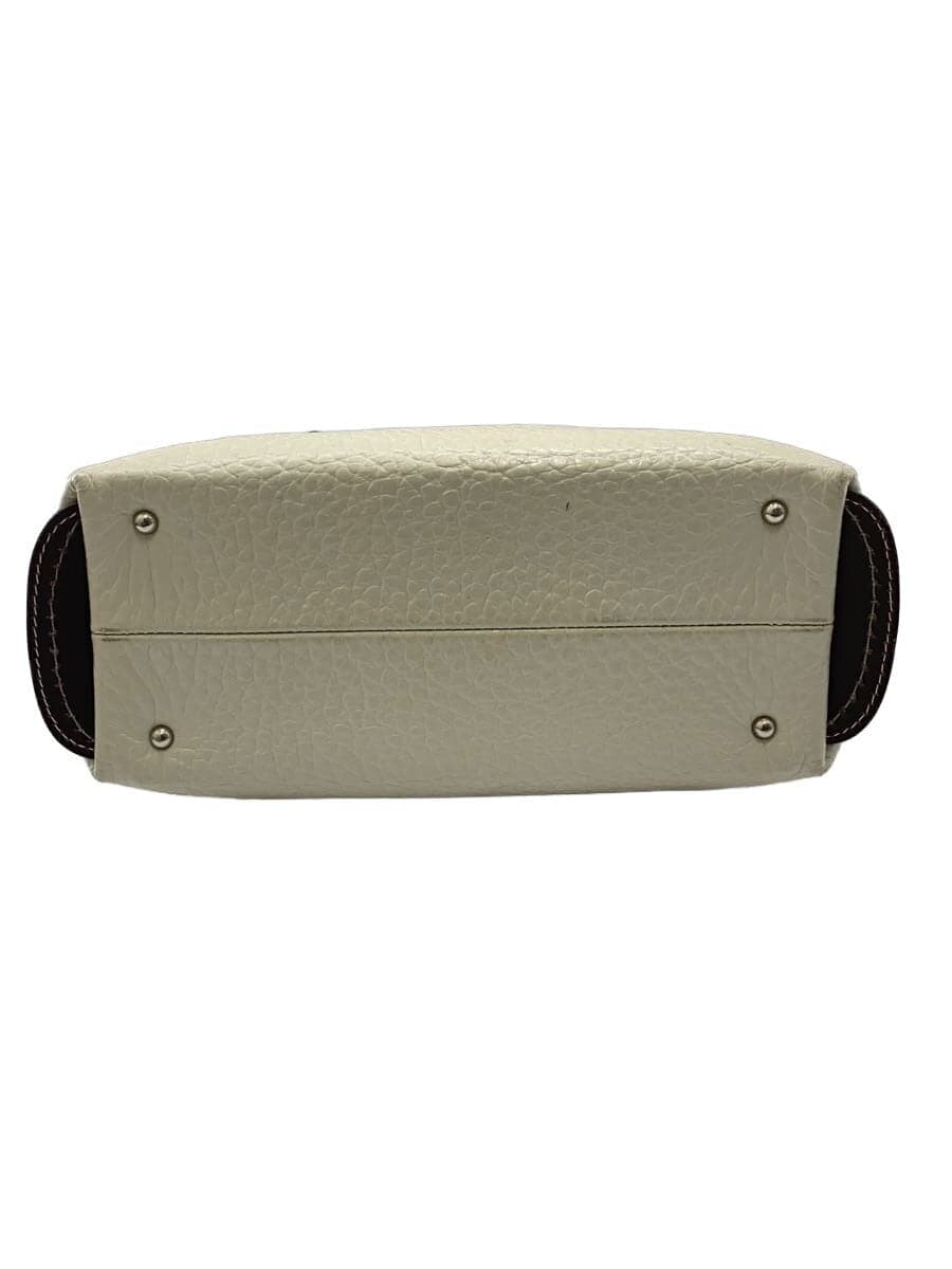 PELLE BORSA Shoulder Bag Leather WHT 4