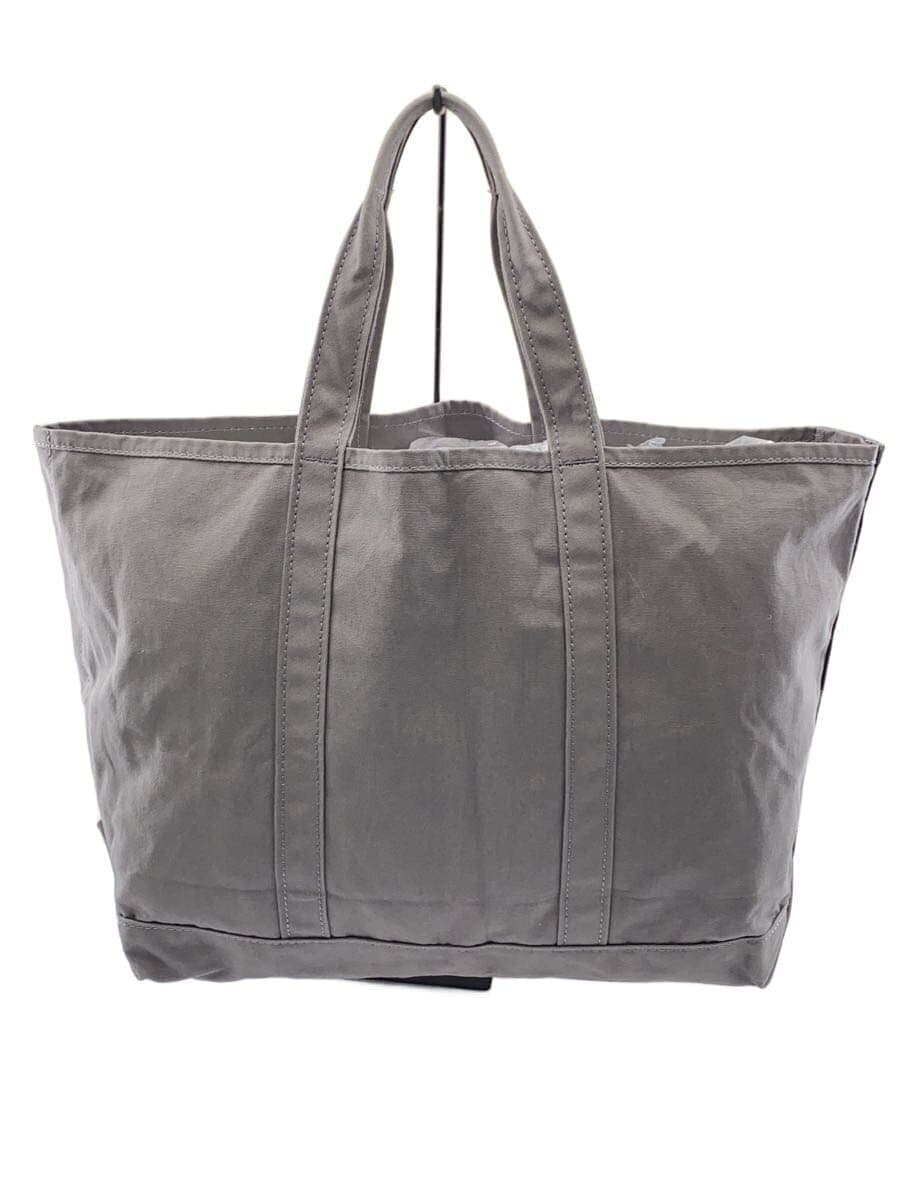 L.L.Bean Tote Bag Canvas GRY Solid 301371 3