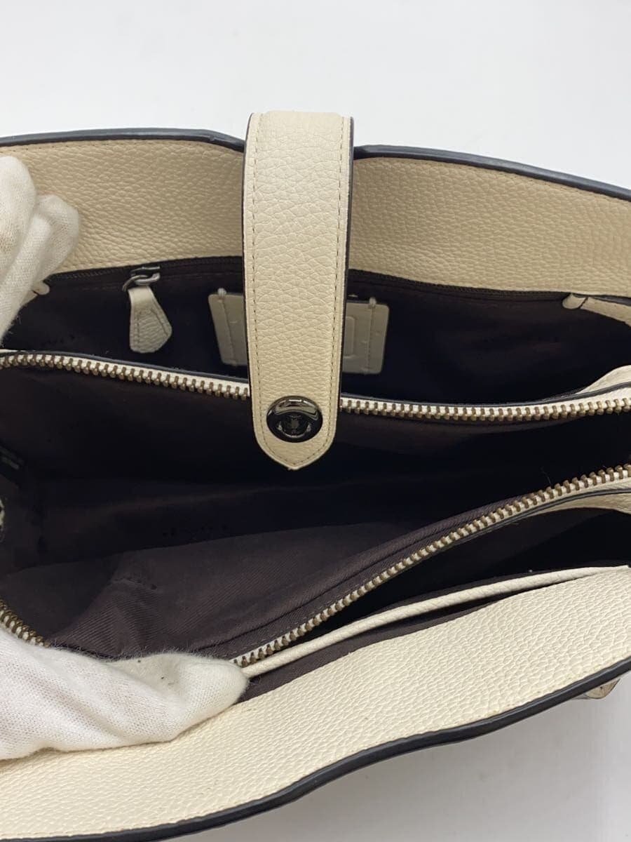 COACH Shoulder Bag Leather Multicolor Floral Pattern 57703 6