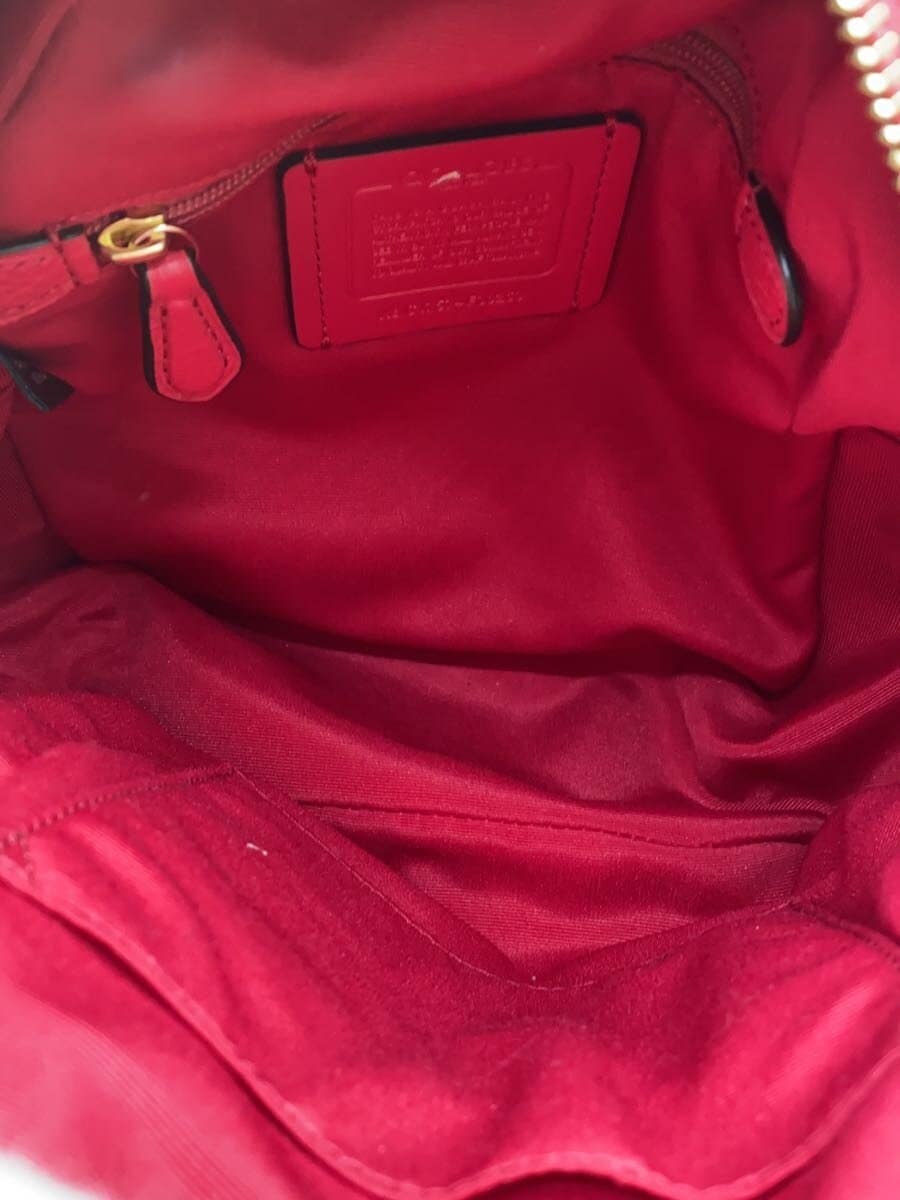 COACH Mini Charlie Backpack Leather PNK Solid F38263 6