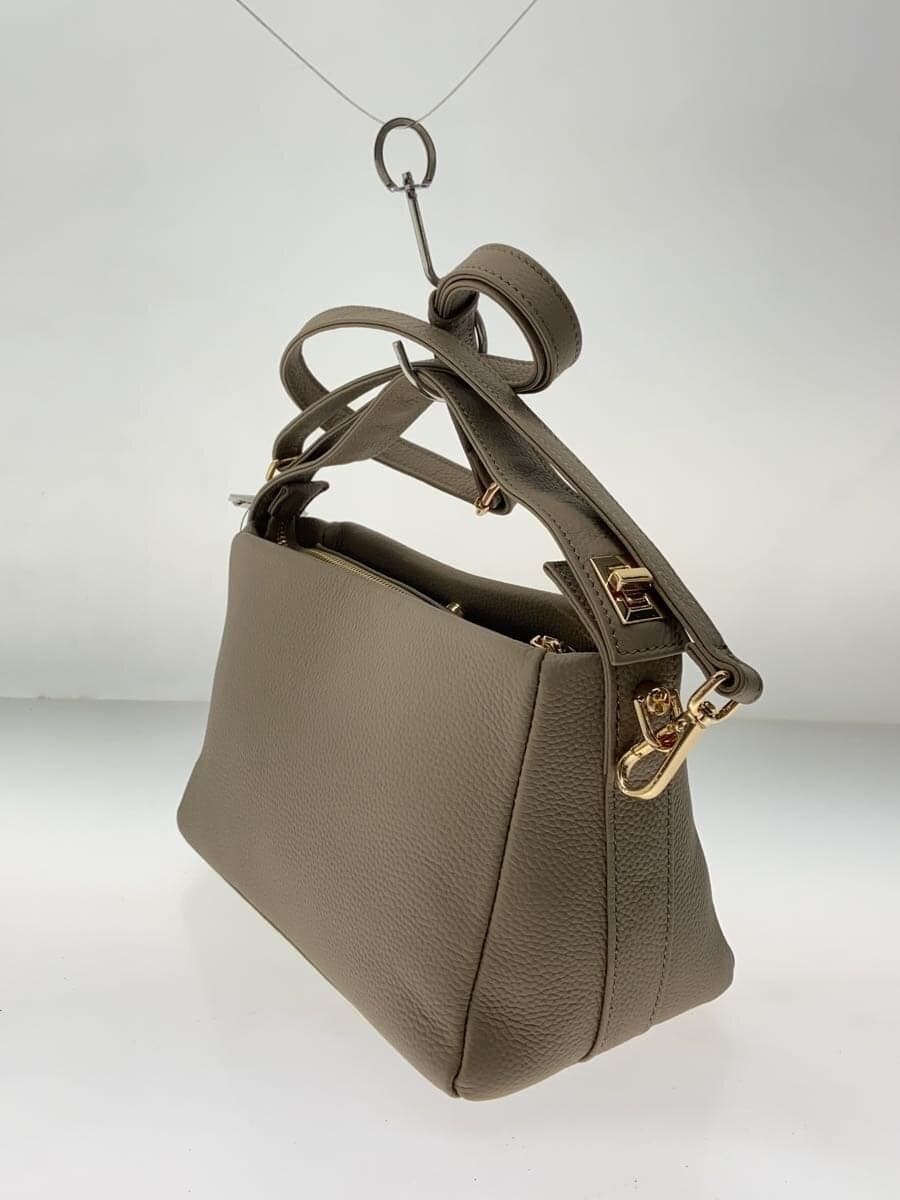 Other Brand vitafalice Shoulder Bag Leather BEG 2