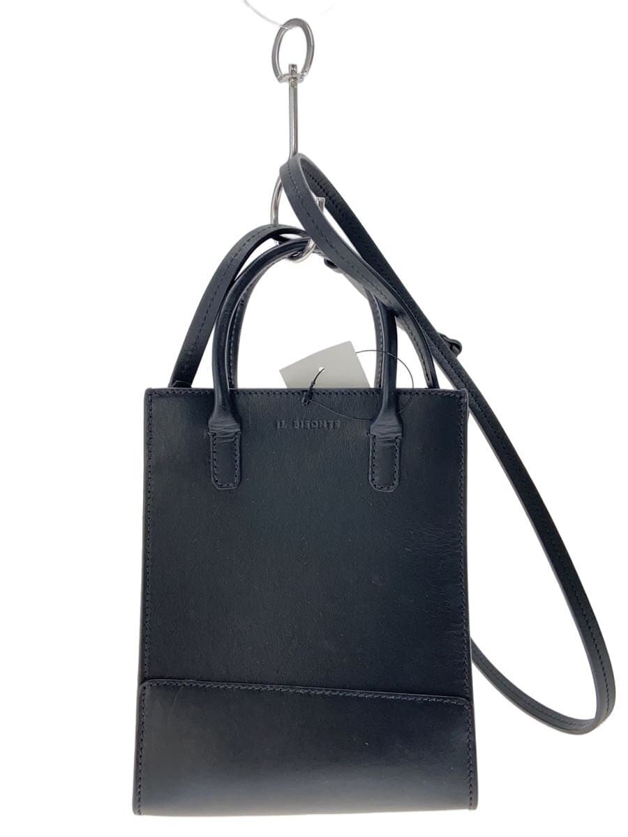 IL BISONTE Shoulder Bag Leather BLK