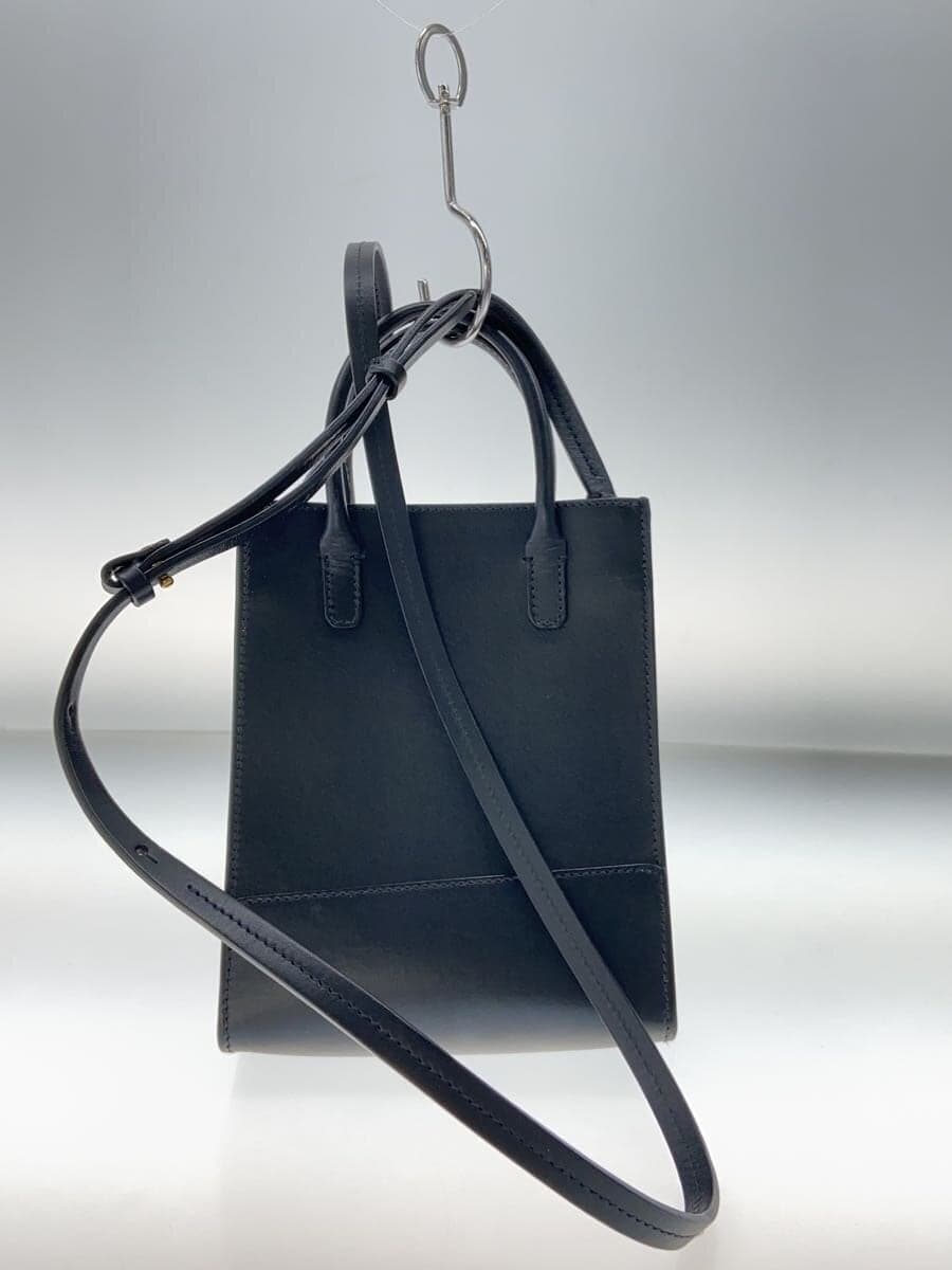 IL BISONTE Shoulder Bag Leather BLK 3