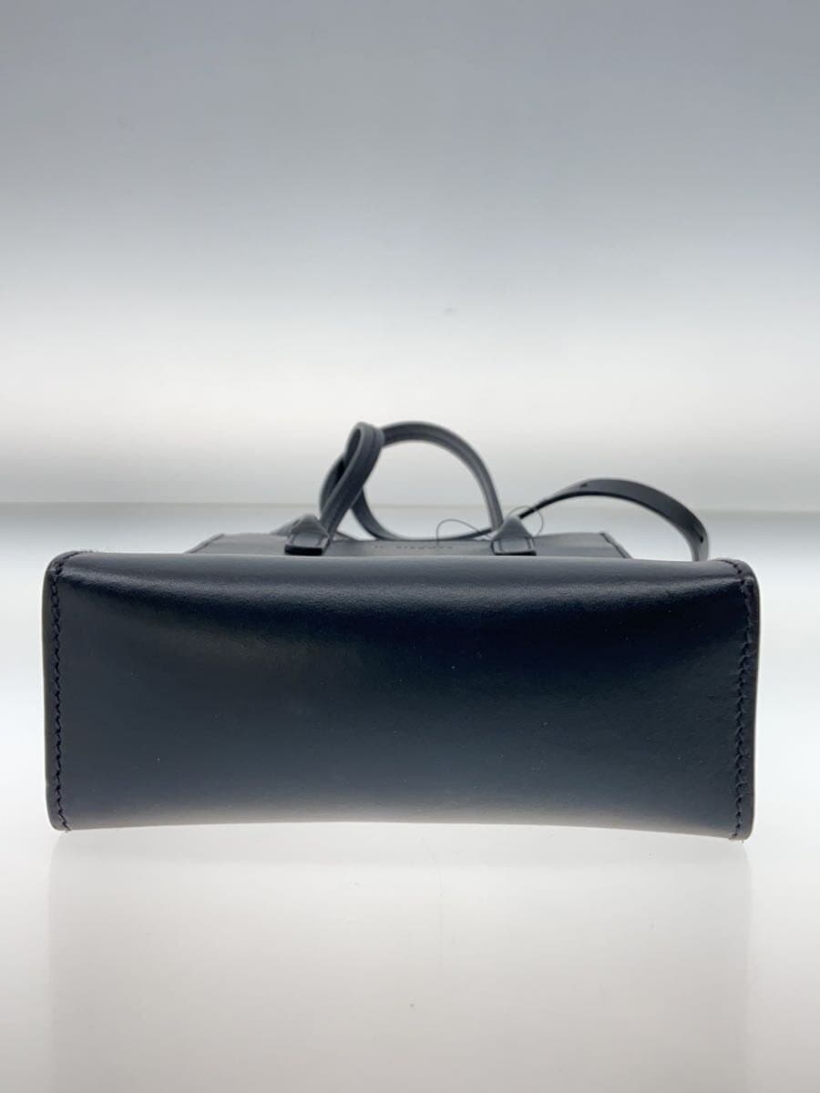 IL BISONTE Shoulder Bag Leather BLK 4