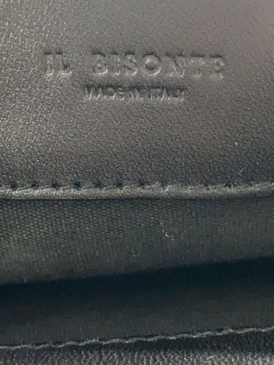 IL BISONTE Shoulder Bag Leather BLK 5