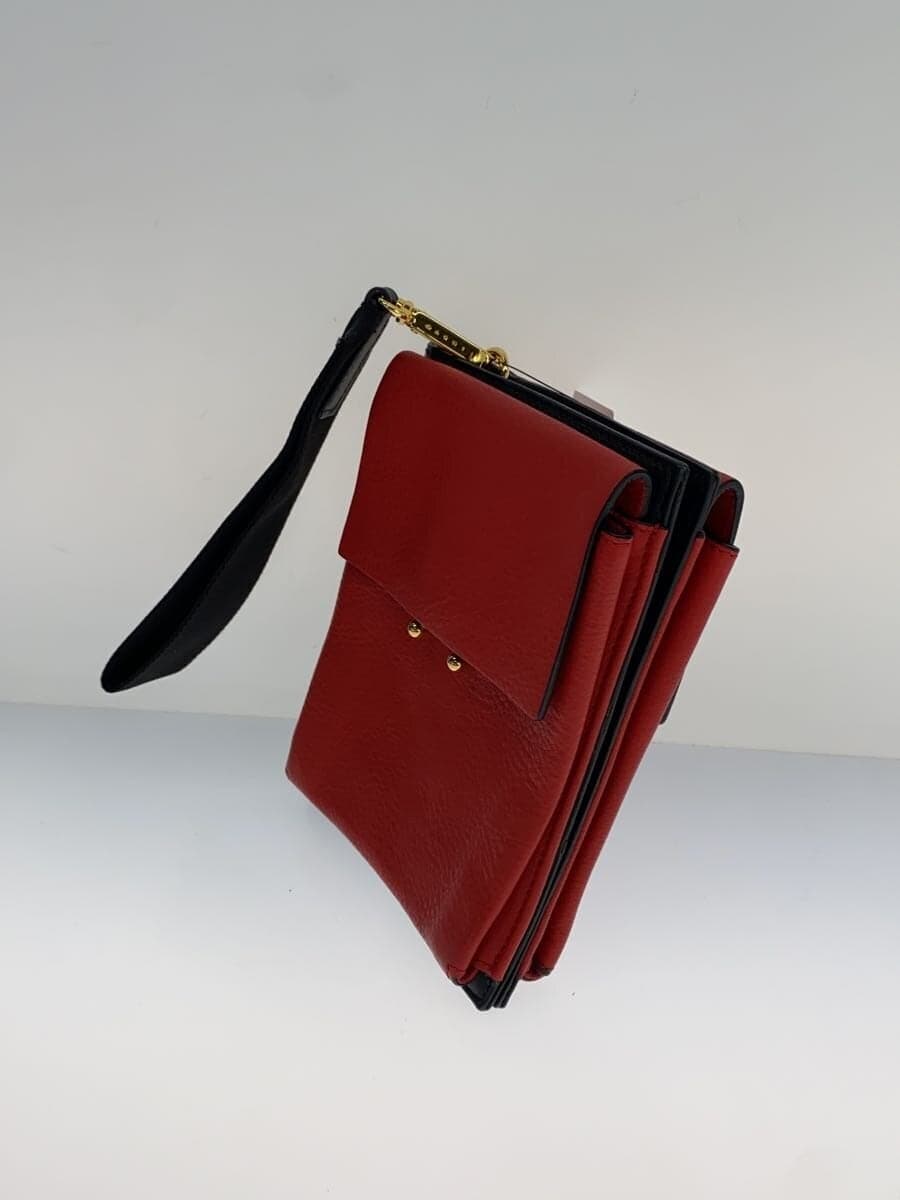 MARNI Pouch Leather RED 2