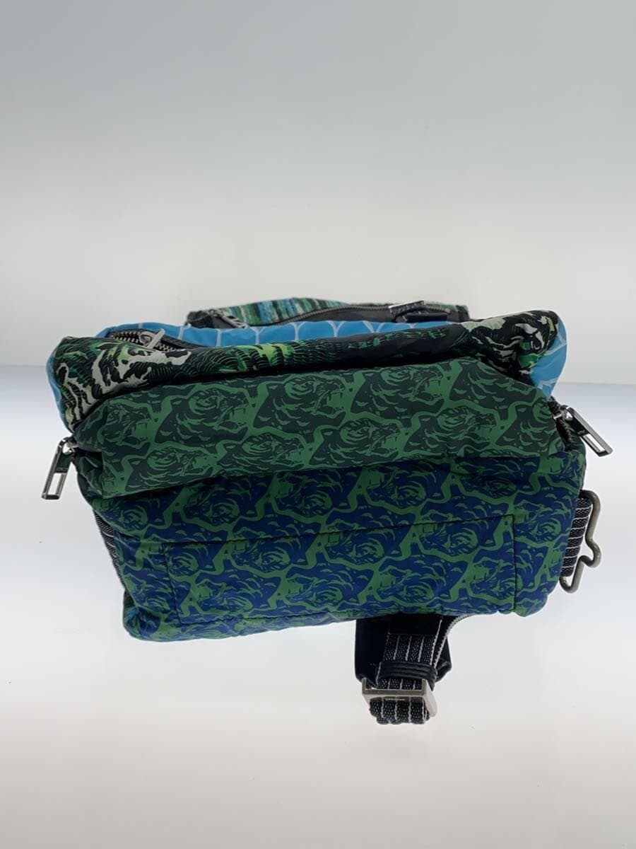 KENZO Backpack Nylon BLK All Over Pattern 4