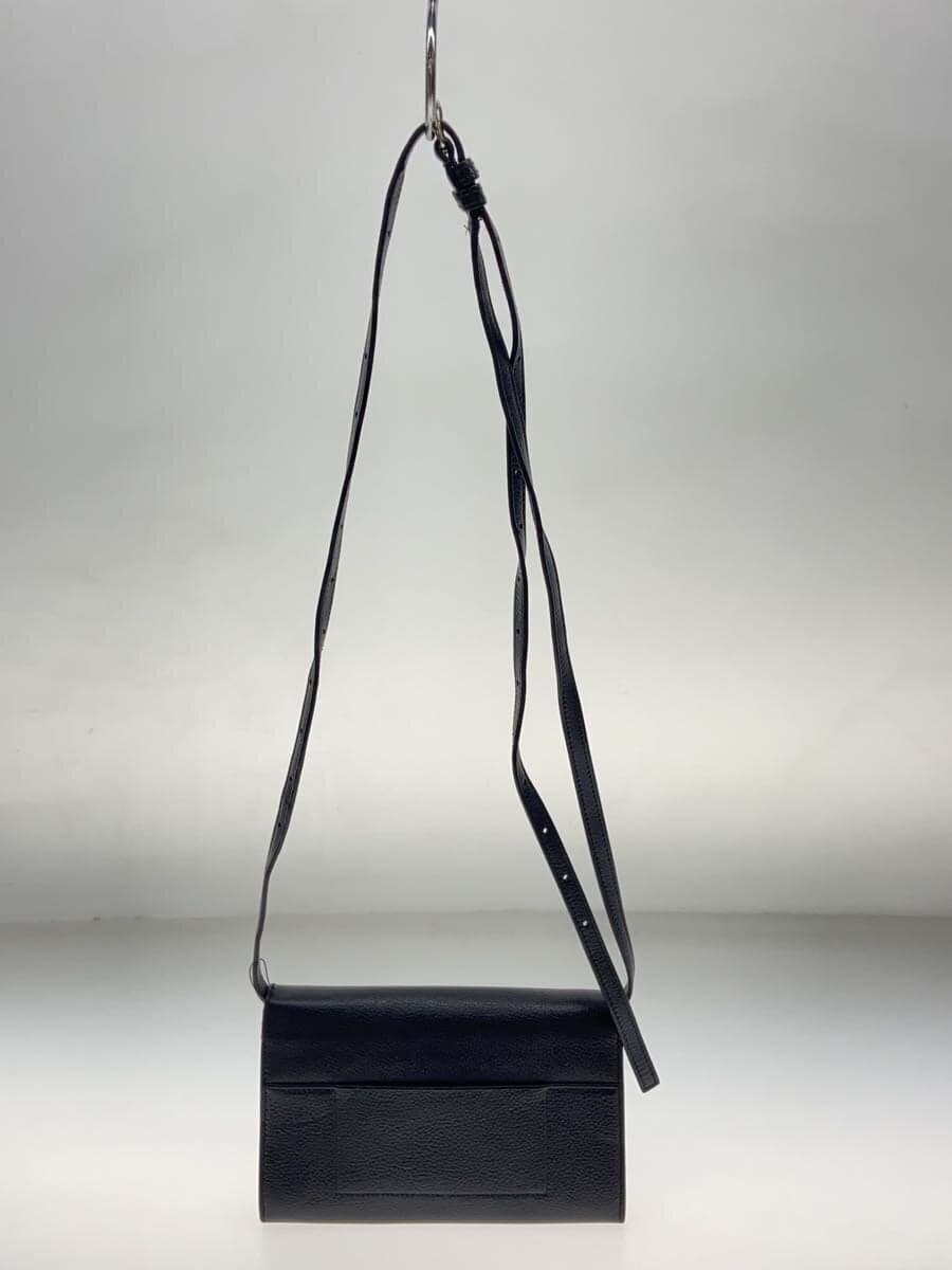 BALENCIAGA shoulder bag leather BLK 3