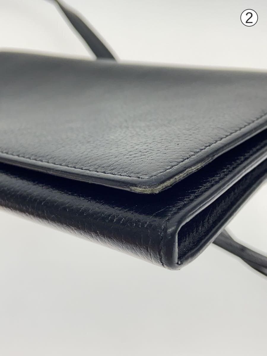 BALENCIAGA shoulder bag leather BLK 8