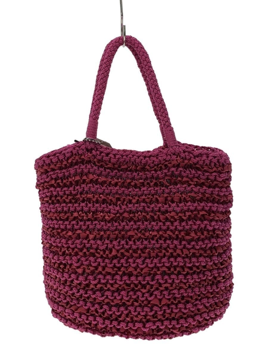 ANTEPRIMA tote bag frill woven PNK