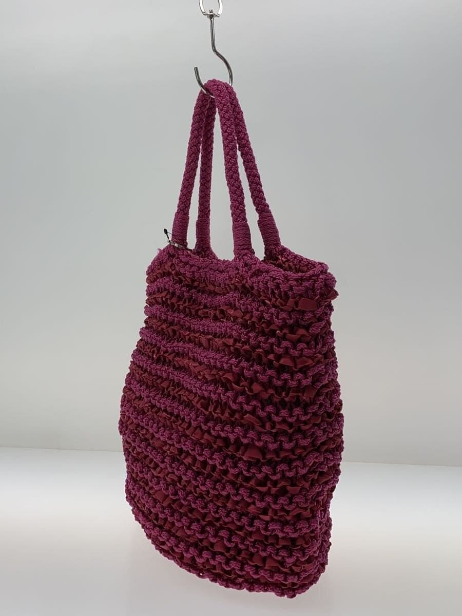 ANTEPRIMA tote bag frill woven PNK 2