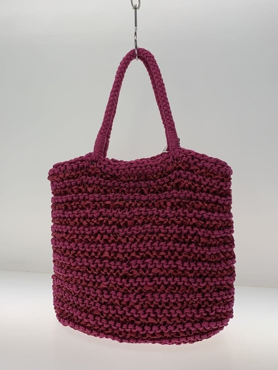 ANTEPRIMA tote bag frill woven PNK 3