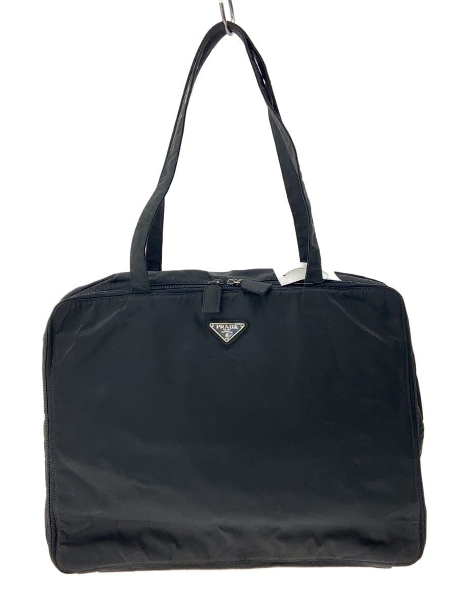 PRADA Briefcase Nylon BLK Solid
