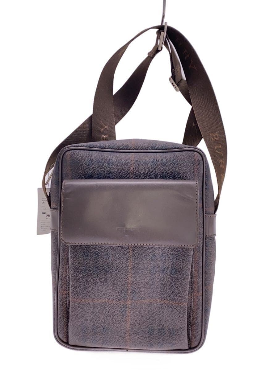 BURBERRY LONDON With Scratches Shoulder Bag Leather BRW Check