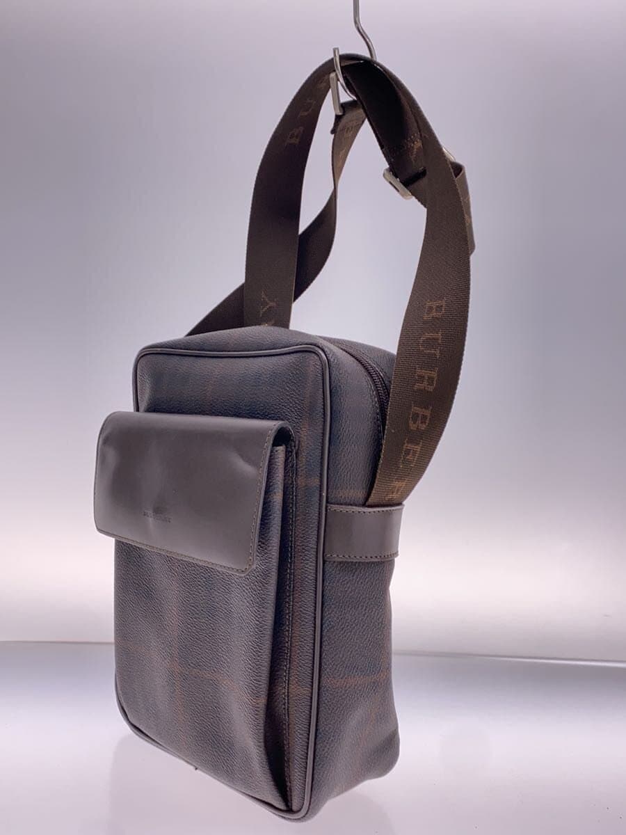 BURBERRY LONDON With Scratches Shoulder Bag Leather BRW Check 2