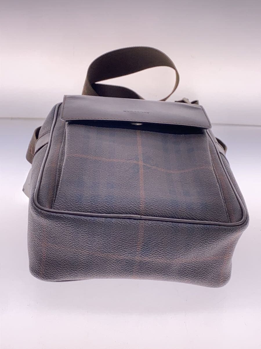 BURBERRY LONDON With Scratches Shoulder Bag Leather BRW Check 4