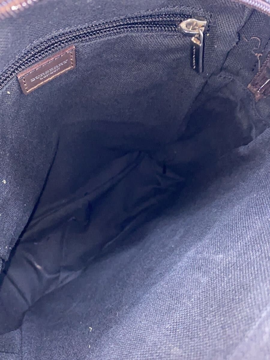 BURBERRY LONDON With Scratches Shoulder Bag Leather BRW Check 6