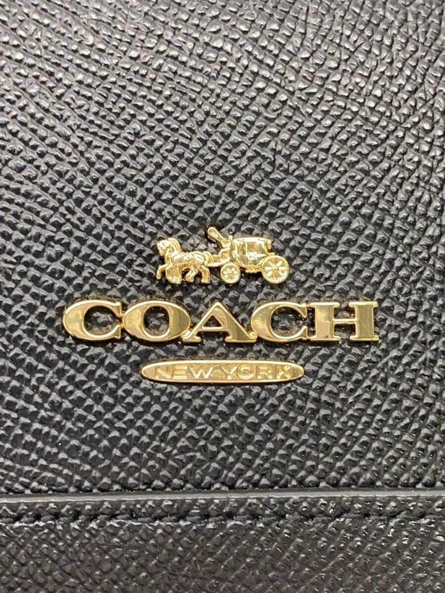 COACH Shoulder Bag Leather BLK Solid F27591 5