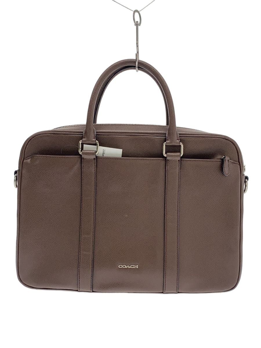 COACH Briefcase Leather BRW Solid