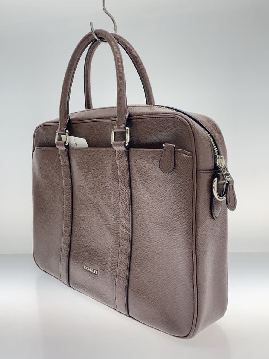COACH Briefcase Leather BRW Solid 2