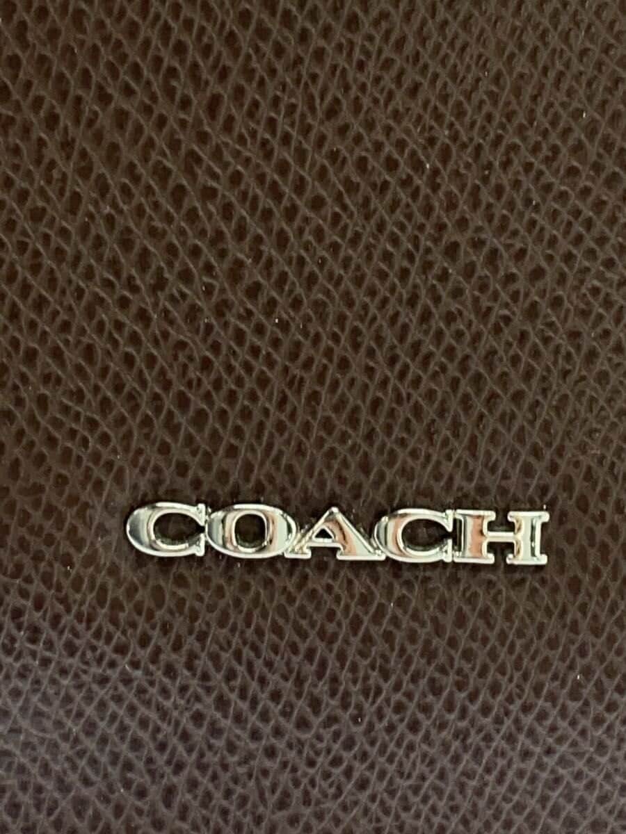 COACH Briefcase Leather BRW Solid 5