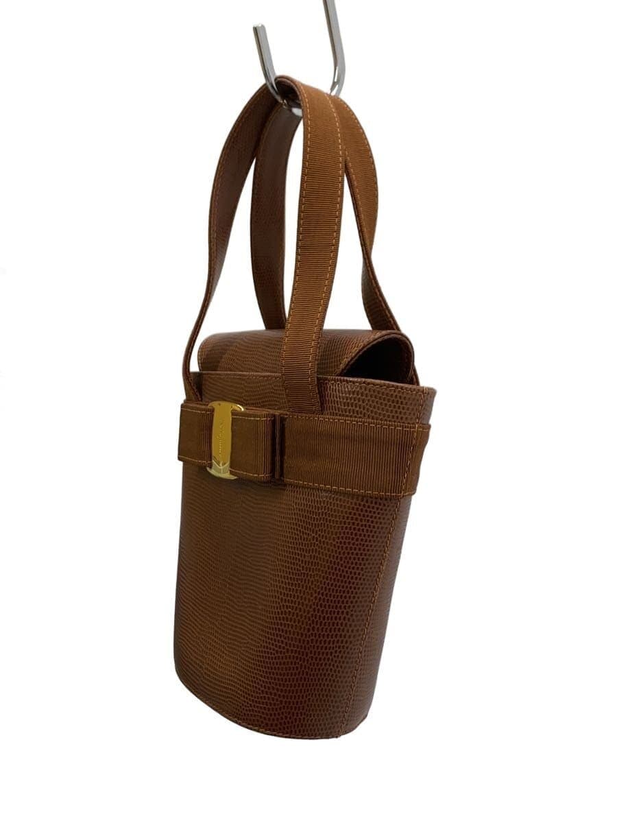 Salvatore Ferragamo Vara Ribbon Bucket Handbag Leather BRW BA216161 2