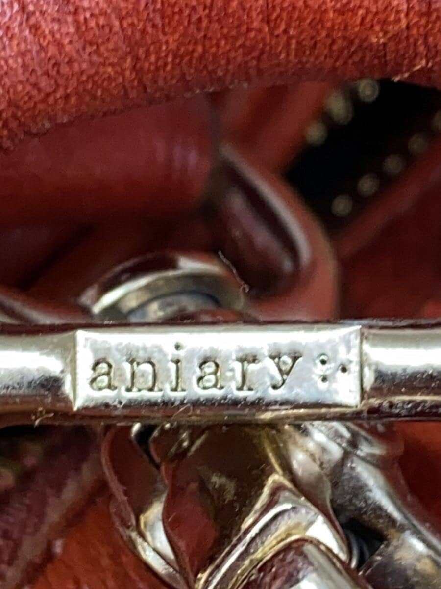 aniary Shoulder Bag Leather RED 5