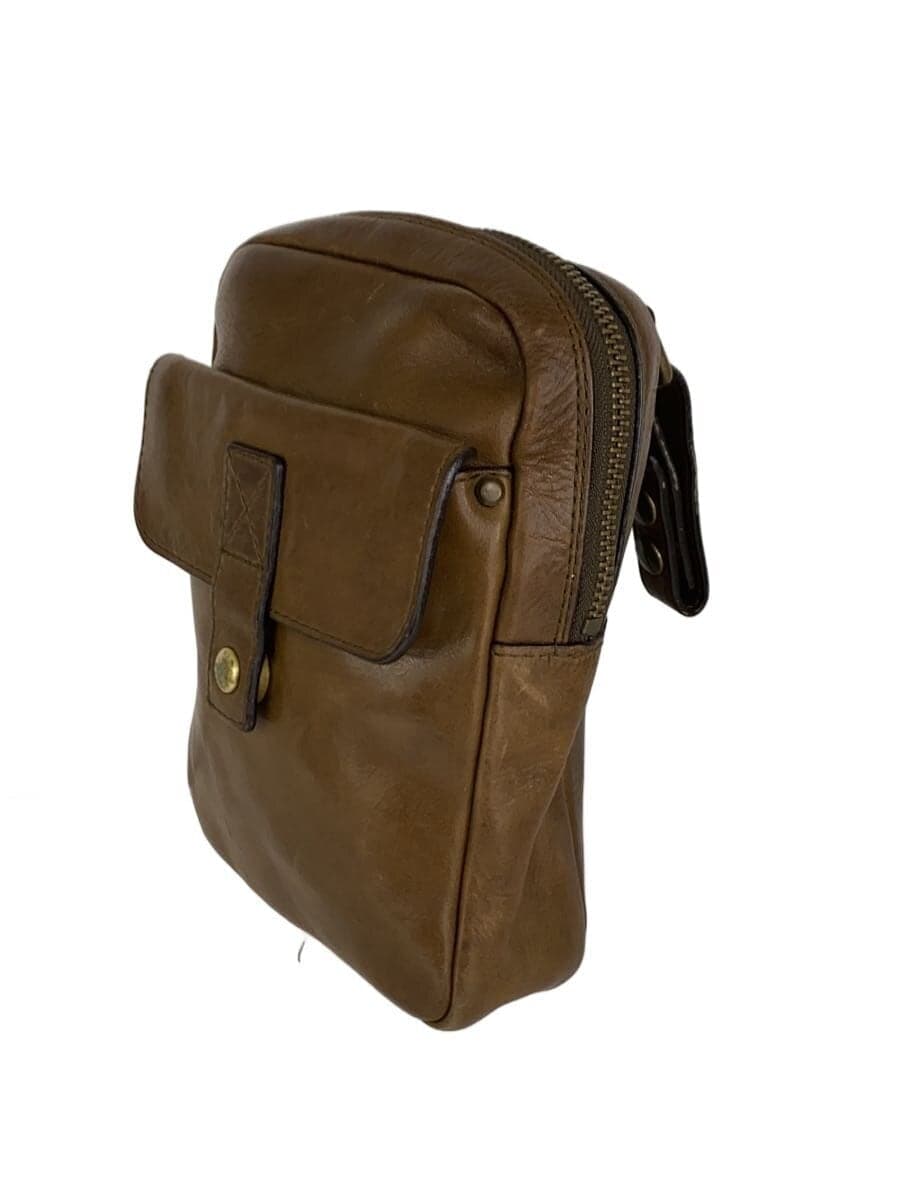 Tsuchiya Kaban Gadget Big Pocket Waist Pouch Waist Bag Leather BRW 2