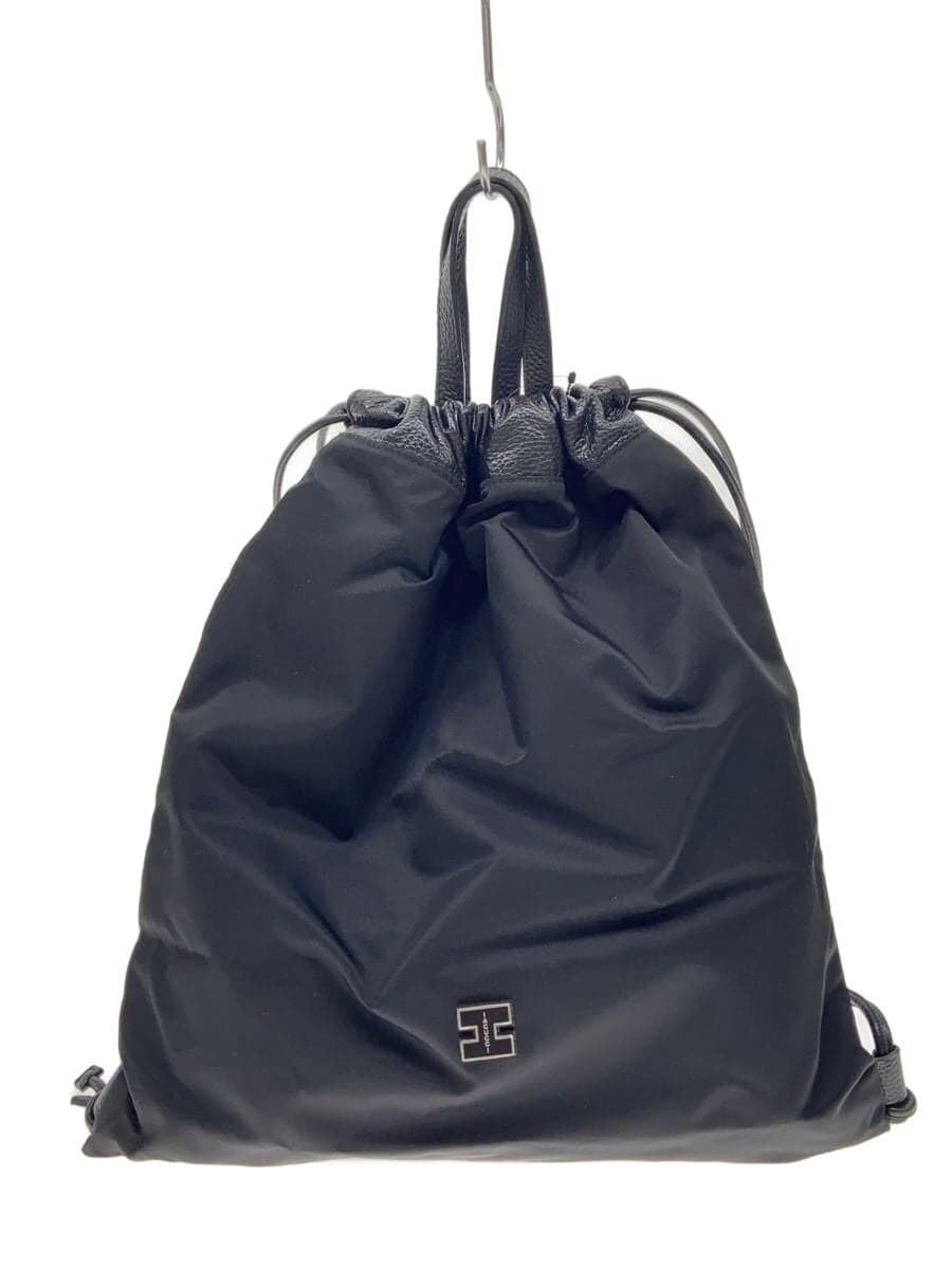 IACUCCI Argo Drawstring Bag Bag Nylon Black Solid Color