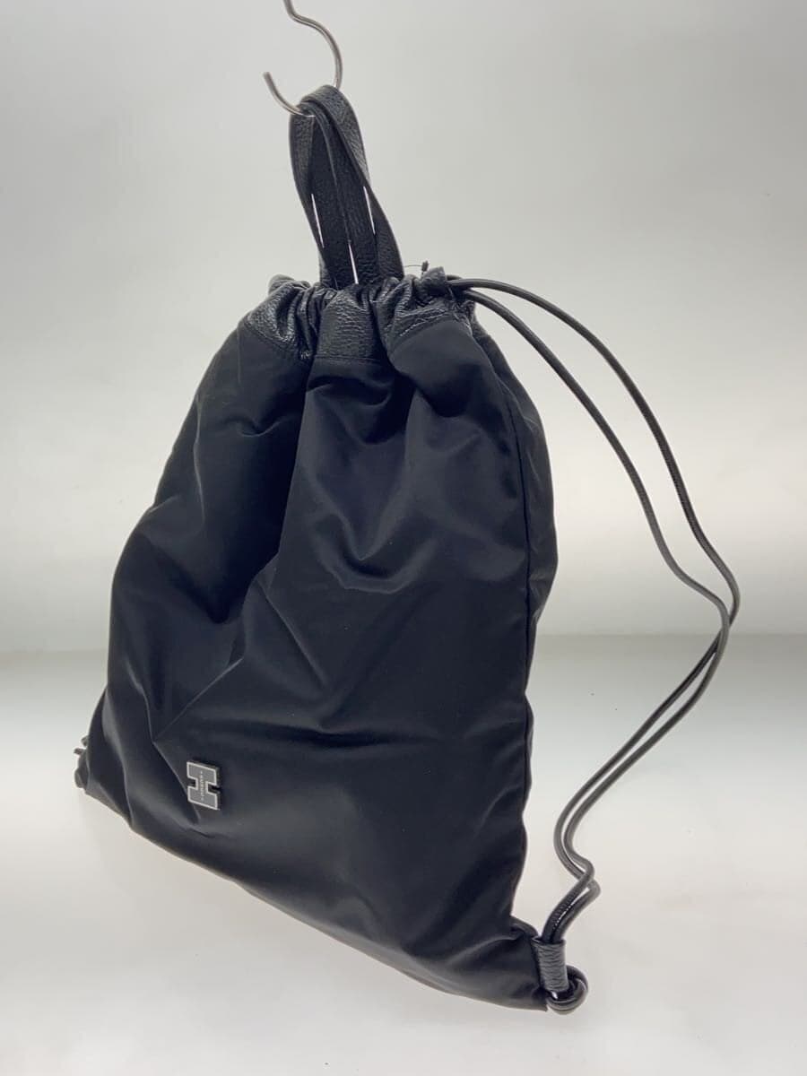 IACUCCI Argo Drawstring Bag Bag Nylon Black Solid Color 2