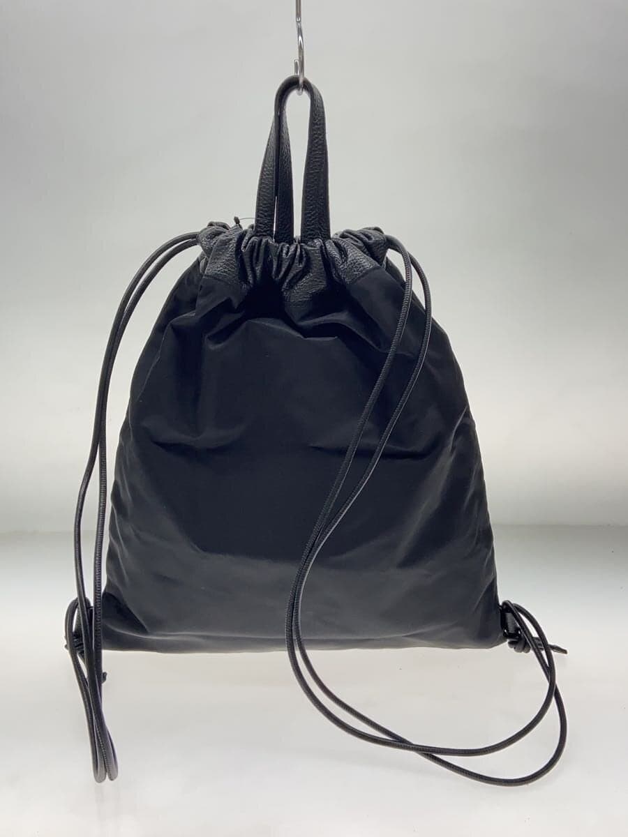 IACUCCI Argo Drawstring Bag Bag Nylon Black Solid Color 3
